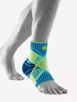 Спортивный бандаж на голеностопный сустав усиленный BAUERFEIND Ankle Support(RIGHT), Голубой