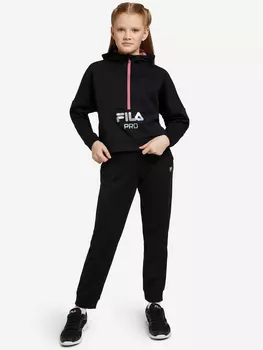 Спортивный костюм для девочек FILA, Черный, размер 128