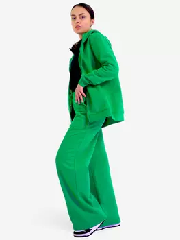 Спортивный костюм с палаццо женский n.a., Зеленый