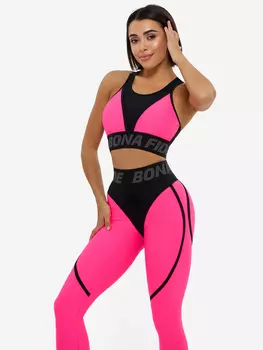 Спортивный топ бра Bona Fide Top For Top "Acid Pink", Розовый