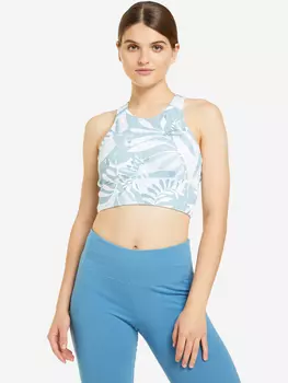 Спортивный топ бра Demix Yoga HighFlow Longline Gfx, Зеленый