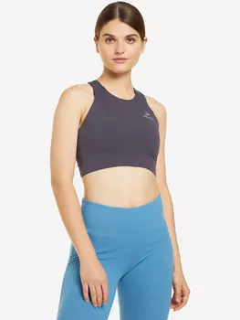 Топ бра спортивный Demix Yoga HighFlow Longline, Серый