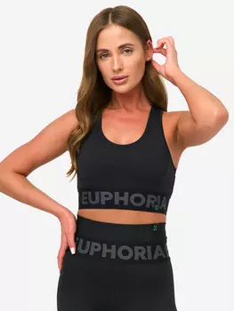 Спортивный топ бра EUPHORIA, Черный