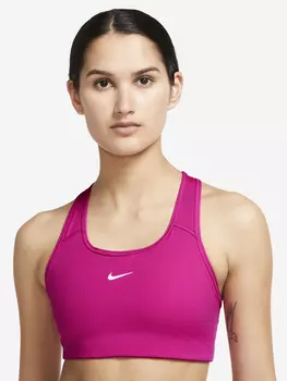 Спортивный топ бра Nike Swoosh, Розовый, размер 48-50