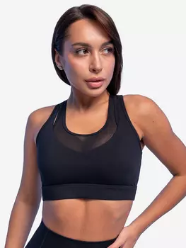 Спортивный топ бра Pelican, Черный