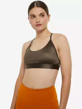 Топ бра спортивный Reebok Lux, Коричневый