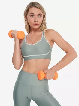Спортивный топ бра Under Armour Infinity Piped, Зеленый