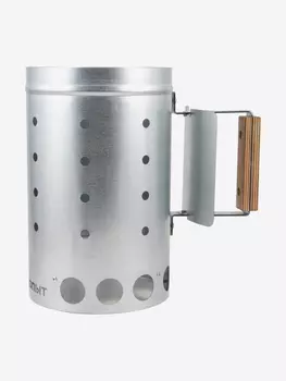 Стартер для быстрого розжига угля Следопыт, 5 л, оцинкованная сталь., Серый