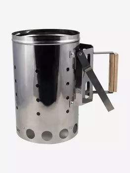 Стартер для быстрого розжига угля Следопыт, 7 л, нержавеющая сталь., Серый