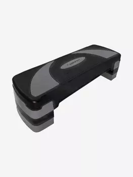 Степ-платформа для дома UNIX Fit для фитнеса 3 уровня, 80 см, серый, Серый