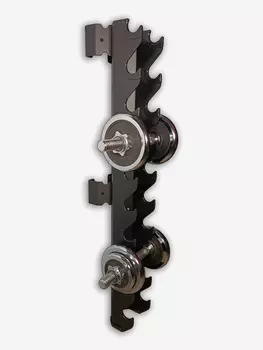 Стойка для гантелей Призма 100-115 настенное исполнение SHTURM-CLUB, Черный