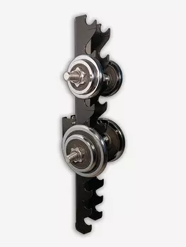 Стойка для гантелей Призма 110 настенное исполнение SHTURM-CLUB, Черный