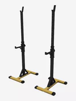 Стойка для штанги с подстраховкой 3.0 PRO, Черно-Желтая, Черный