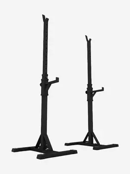 Стойка для штанги с подстраховкой 3.0 PRO, Черно-Черная, Черный