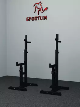 Стойки под штангу со страховкой модель P, Черный