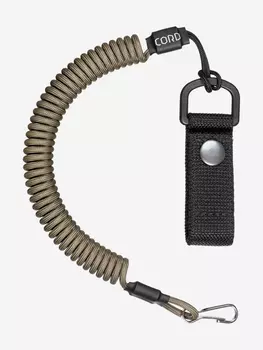 Страховочный тренчик из паракорда с креплением на ремень и карабином (coyote), Бежевый