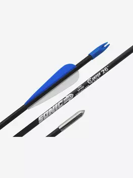 Стрела лучная фибергласс Centershot Sonic 26" оперение Parabolic 3", Мультицвет