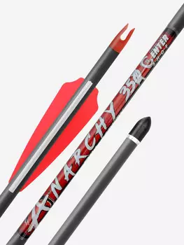Стрела лучная карбоновая Centershot Anarchy 350 (6шт.), Черный