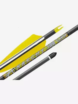 Стрела лучная карбоновая Centershot Anarchy 500 натуральное оперение, Мультицвет