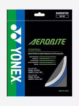 Струна для бадминтона Yonex Aerobite BL/W, 10,5м., Синий