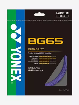 Струна для бадминтона Yonex BG-65 L, 10м., Фиолетовый
