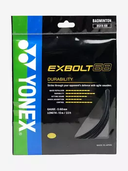 Струна для бадминтона Yonex Exbolt 68 (10м.) (Black), Черный