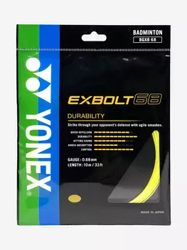 Струна для бадминтона Yonex Exbolt 68 Y, 10м., Желтый