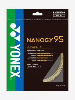 Струна для бадминтона Yonex Nanogy 95 CG, 10м., Золотой