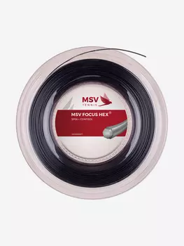 Струна для большого тенниса MSV Focus HEX, Черный