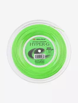 Струна для теннисной ракетки Solinco HyperG 1.30 (200m), Зеленый