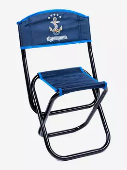 Стул складной Адмирал малый сталь 22 мм, цвет синий Кедр, Синий