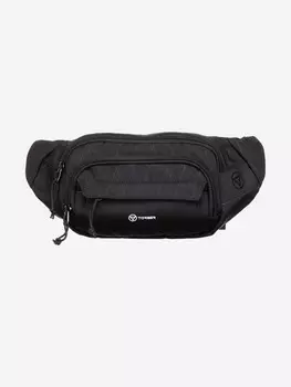 Сумка на пояс TORBER, чёрный, полиэстер, 27 х 9 х 14 см, Черный
