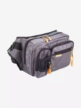 Сумка рыболовная Следопыт Fishing Hip Bag, 28х21х17 см, цвет серый., Серый