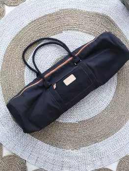 Сумка спортивная NiiDRA, ширина 70 см, материал — хлопок, Черный