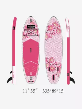 Sup-доска Furendo Blossom 11', 335х89х15 см, Розовый