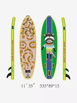 Sup-доска Furendo Raccoon 11', 335х89х15 см, Зеленый