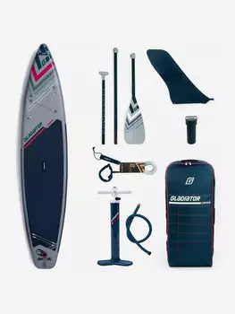 SUP доска надувная Gladiator OR12.6 T двухслойный, полная комплектация, Серый