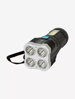 Светодиодный ручной аккумуляторный USB фонарь GLANZEN UFL-0400-LS03, Черный