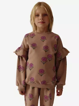 Свитшот из футера с начесом Artie, Бежевый