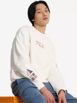 Свитшот мужской оверсайз FILA, Бежевый