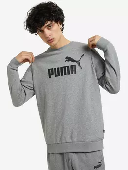 Свитшот мужской PUMA ESS Big Logo, Серый, размер 44-46