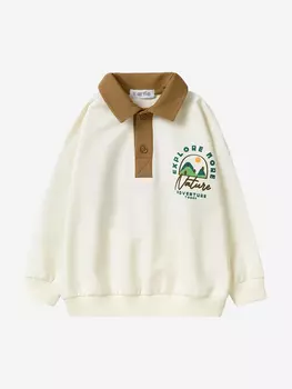 Свитшот-поло для мальчиков Artie, Белый