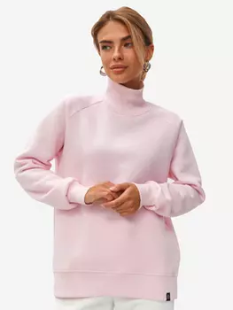 Свитшот спортивный оверсайз женский с начесом Rebelpro, Розовый