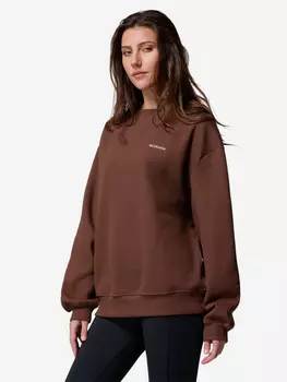 Свитшот женский оверсайз Columbia Aldermore Crew, Коричневый