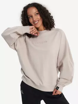 Свитшот женский оверсайз Kappa, Бежевый