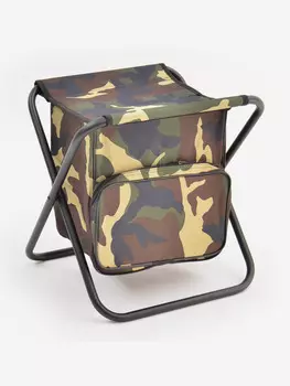 Табурет складной большой с сумкой сталь 16 мм Кедр, Мультицвет