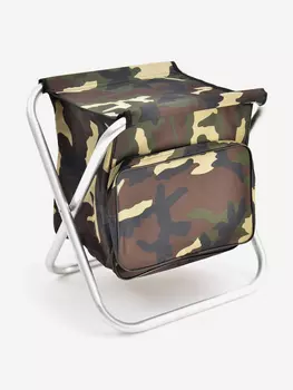 Табурет складной МАХ большой алюминий 22 мм с сумкой Кедр, Мультицвет