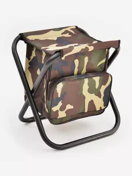 Табурет складной МАХ большой сталь 22 мм с сумкой Кедр, Мультицвет