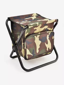 Табурет складной МАХ средний сталь 22 мм с сумкой Кедр, Мультицвет