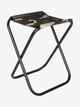 Табурет складной Стандарт средний сталь 16 мм, цвет камуфляж Кедр, Мультицвет